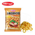 non fried puffed Snack Food With Spicy Barbecue